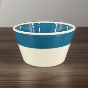 Vintage Arabia Finland Myrtti Blue/teal Stripe Bowl Kaarina Aho